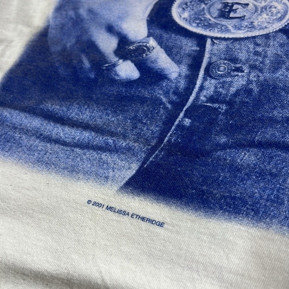 Melissa Etheridge 2001 Tour Shirt XL Live and Alone White Concert Tee Vintage - Picture 2 of 10